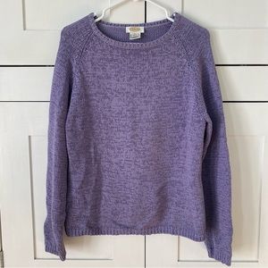 [Talbots] Lilac Cotton Chunky Knit Sweater